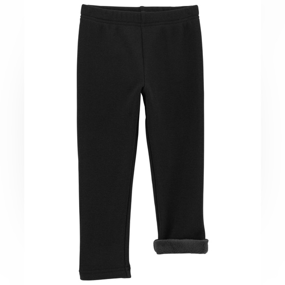 Carter’s cozy fleece leggings black 9 months - Picture 2 of 5